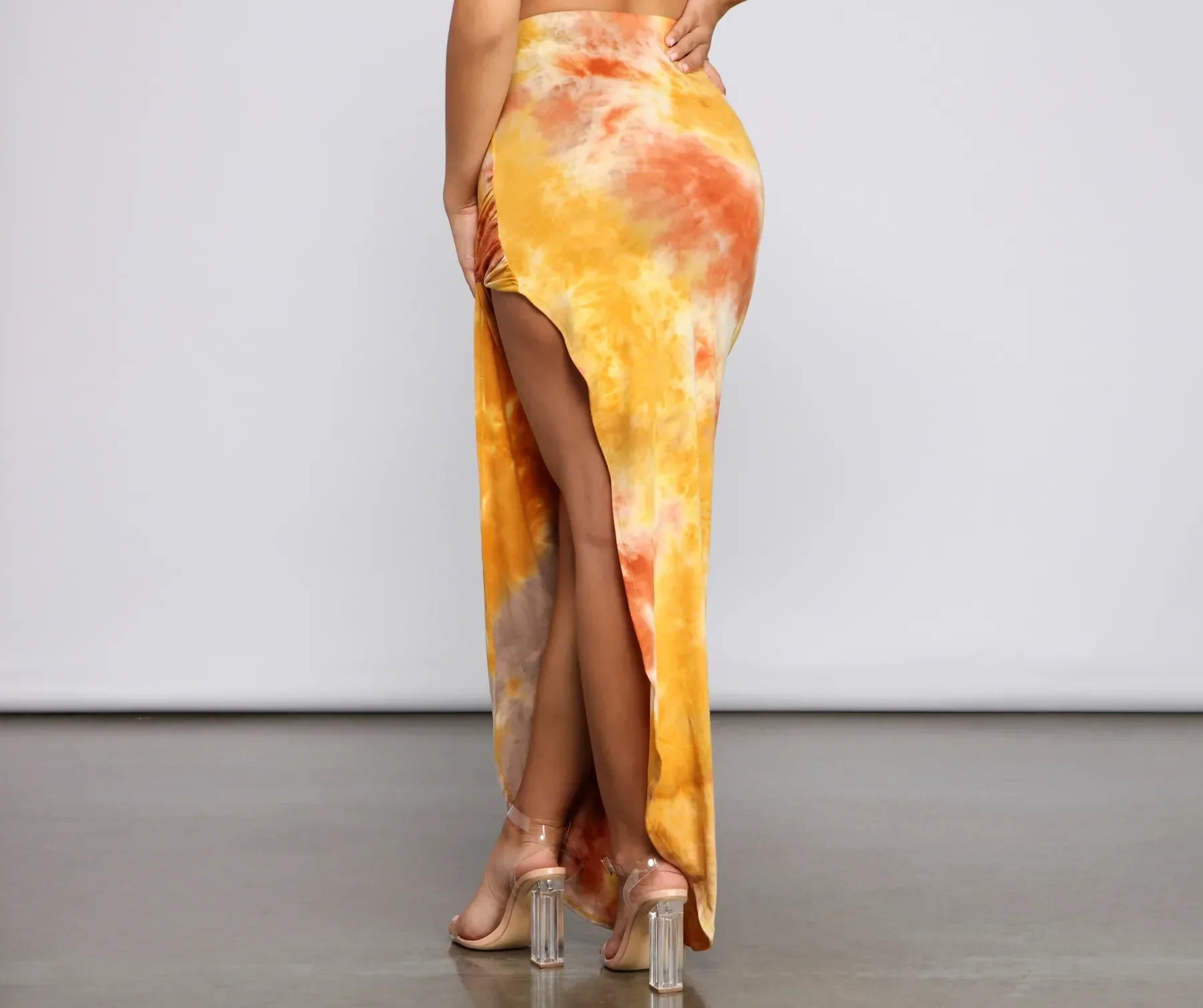 Golden Hour Tie-Dye Maxi Skirt