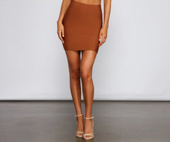 Chic And Sleek Bandage Mini Skirt