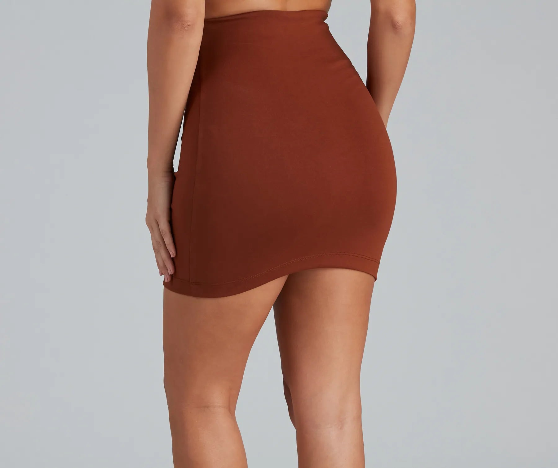 On Point In Ponte Knit High Waist Mini Skirt
