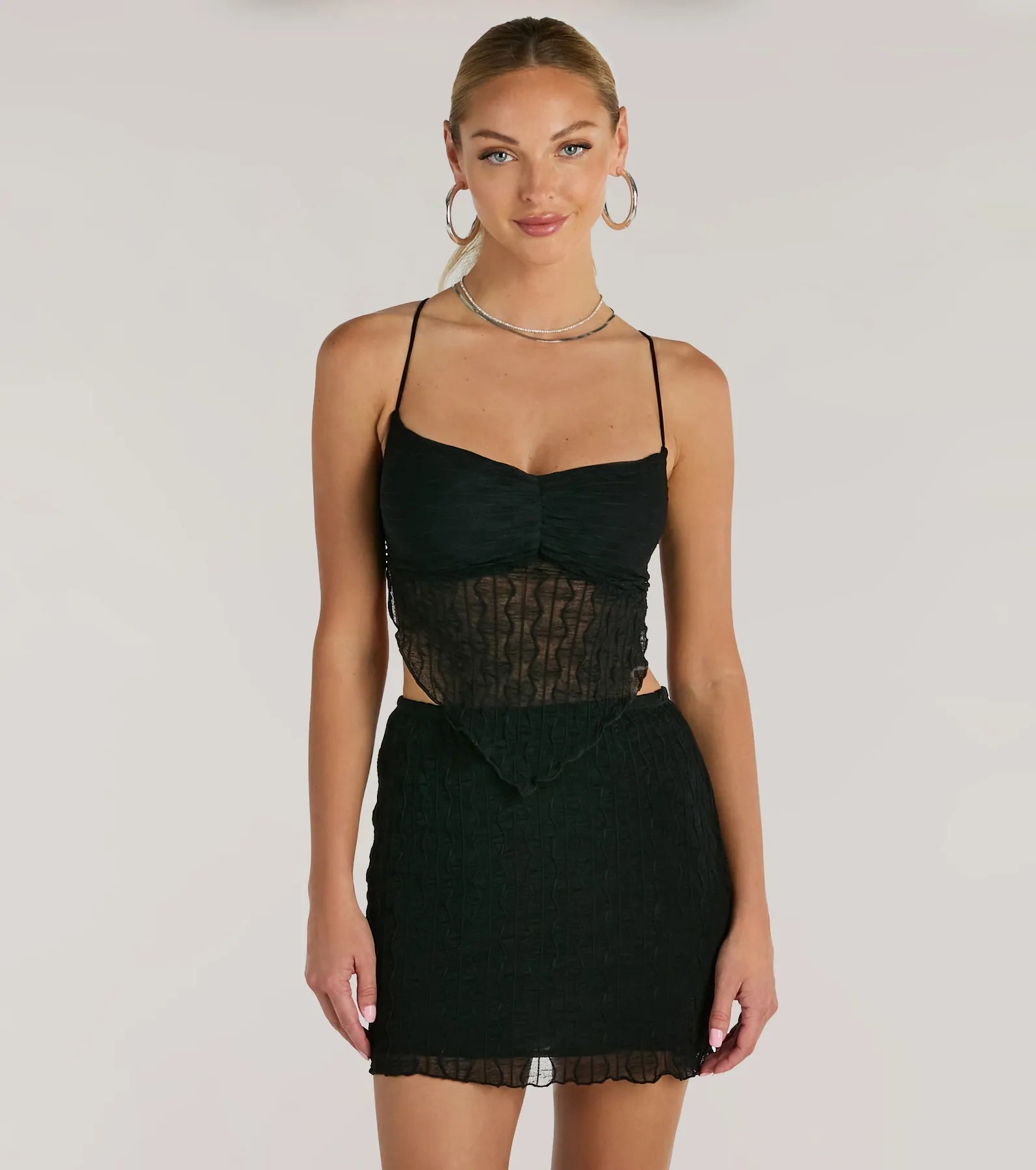 Feeling Daring Texture Knit Mini Skirt