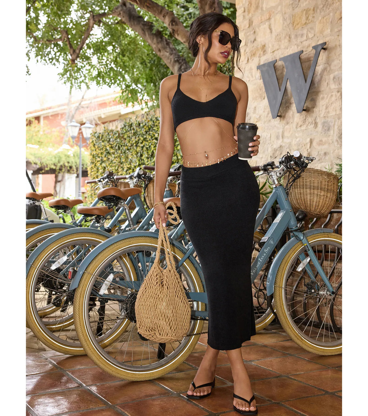 In My Feels High-Rise Midi Skirt