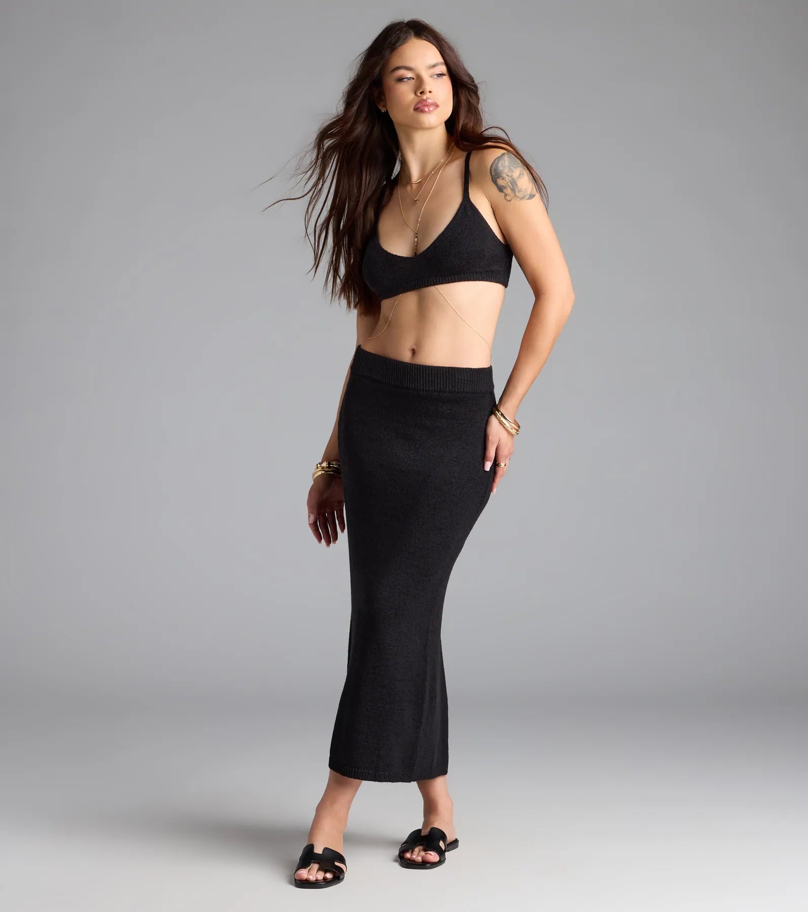 In My Feels High-Rise Midi Skirt