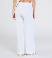 On The Go High-Rise Crepe Trouser Pants