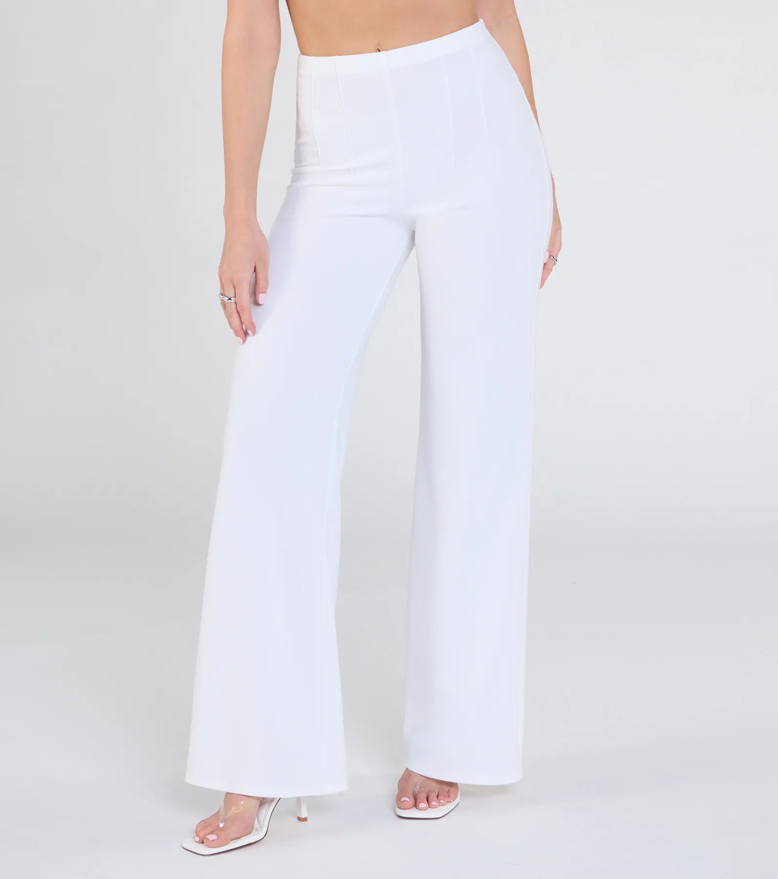On The Go High-Rise Crepe Trouser Pants