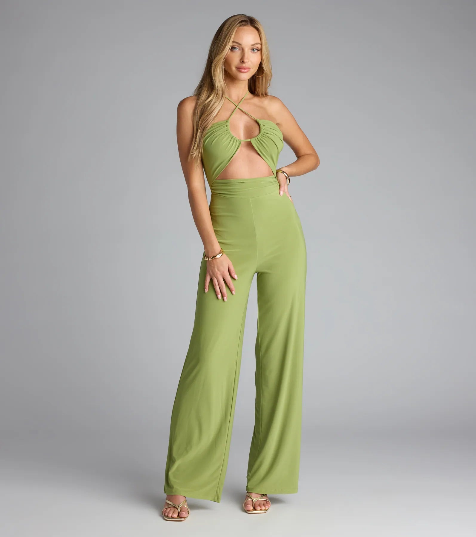 Sleek And Sultry Halter Jumpsuit