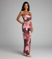 Pretty Blooms Floral Strapless Jumpsuit