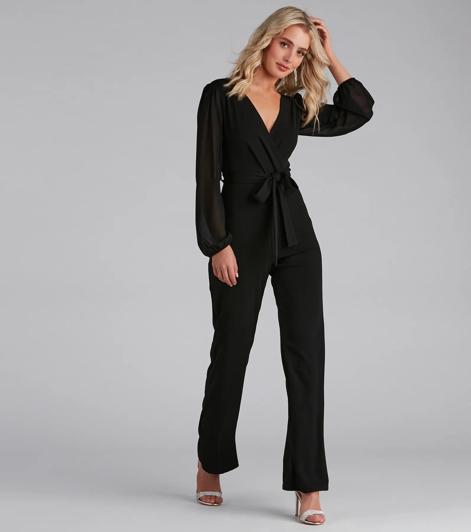 Perfectly Posh Tie-Waist Jumpsuit
