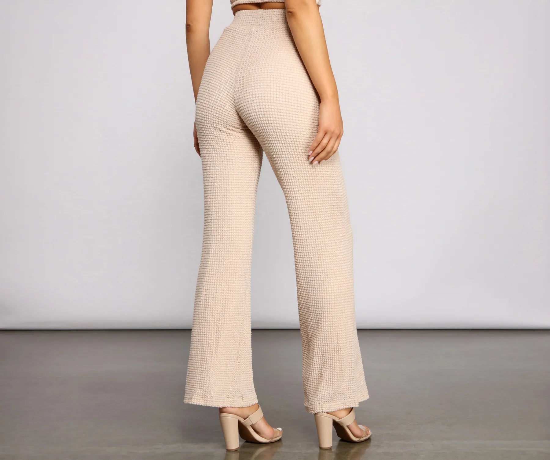 Trendy Textures High Waist Pants