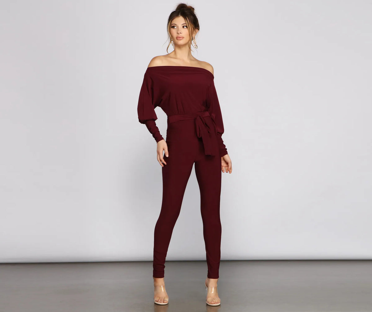 Classically Chic Boat Neck Catsuit