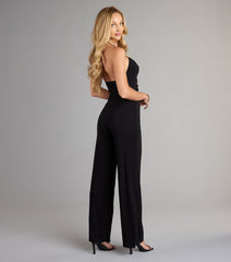 Sleek And Sultry Halter Jumpsuit