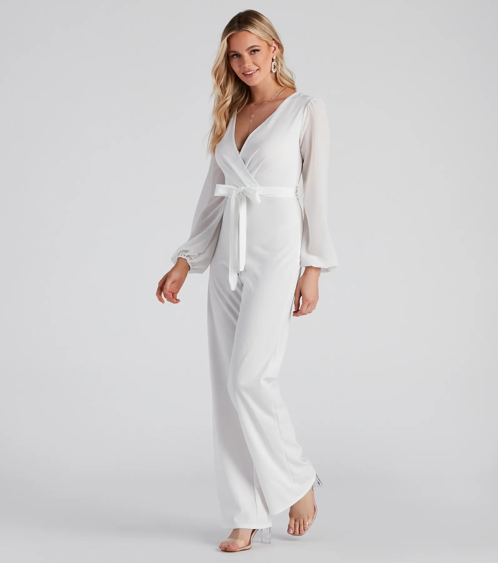 Perfectly Posh Tie-Waist Jumpsuit