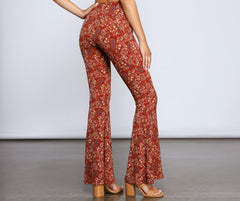 Paisley Chic High Waist Pants