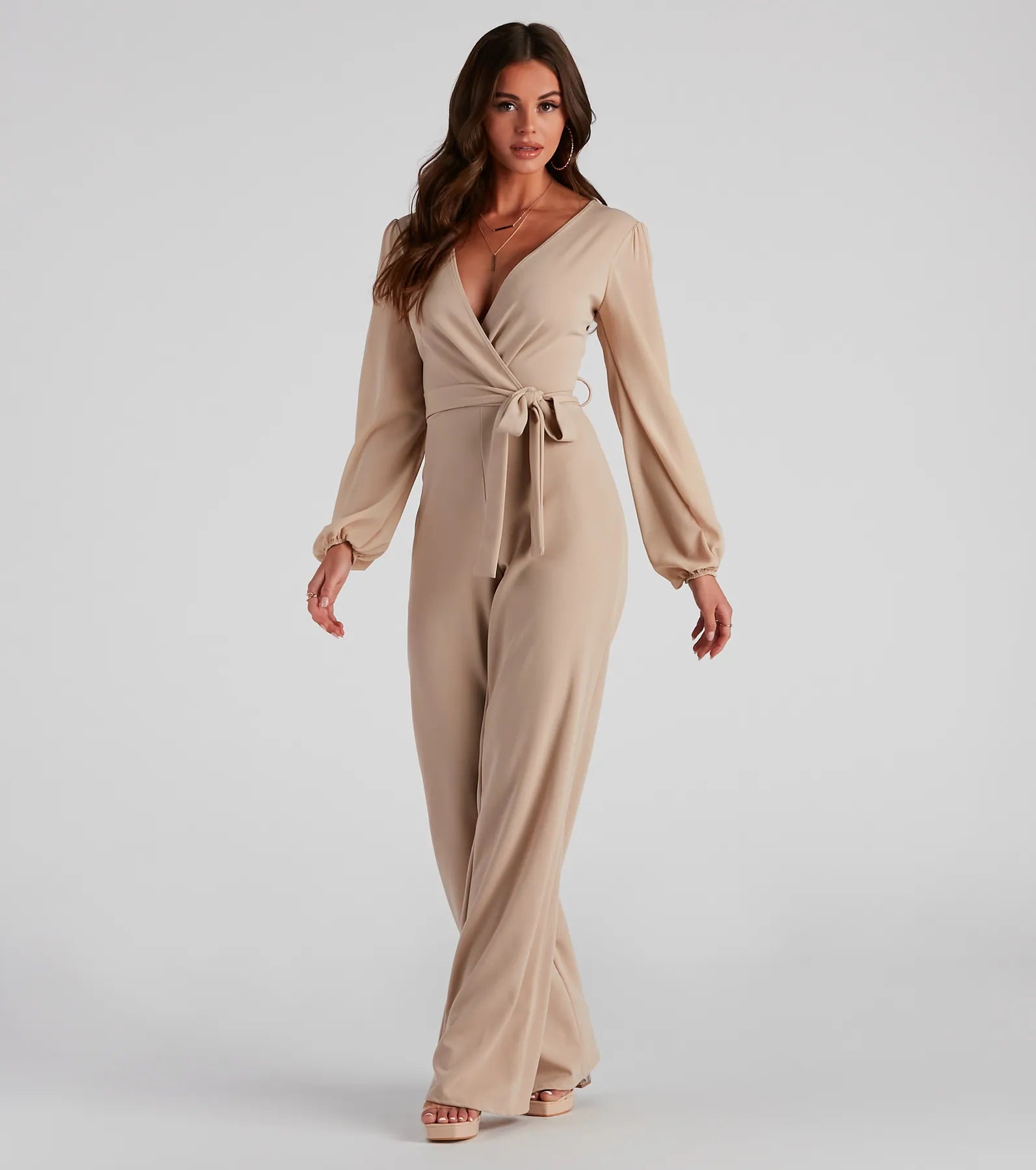 Perfectly Posh Tie-Waist Jumpsuit