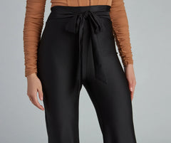 Chic Tie-Front Wide-Leg Pants