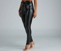 Chic And Dressy Vibes Faux Leather Pants