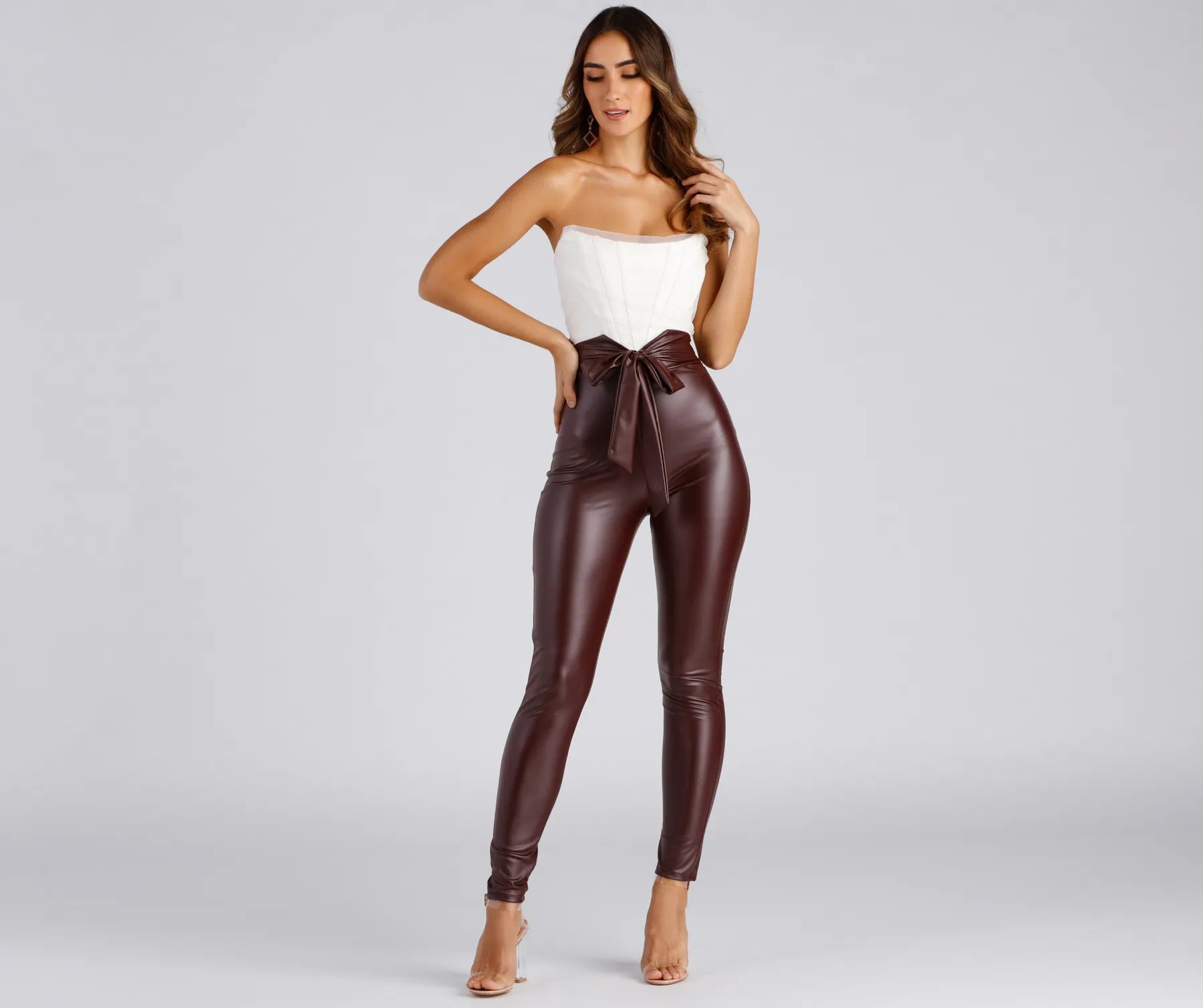 Chic And Dressy Vibes Faux Leather Pants