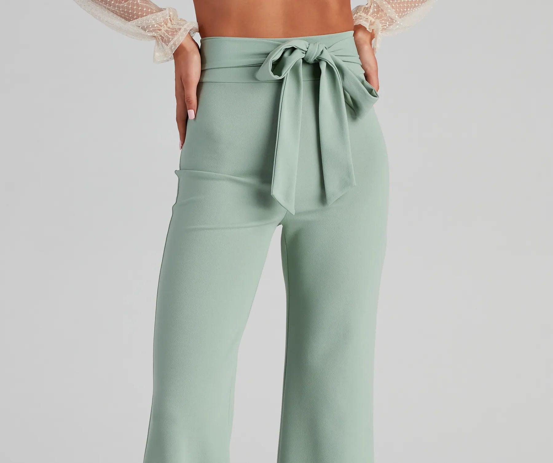 Sealed With Style Tie-Waist Pants