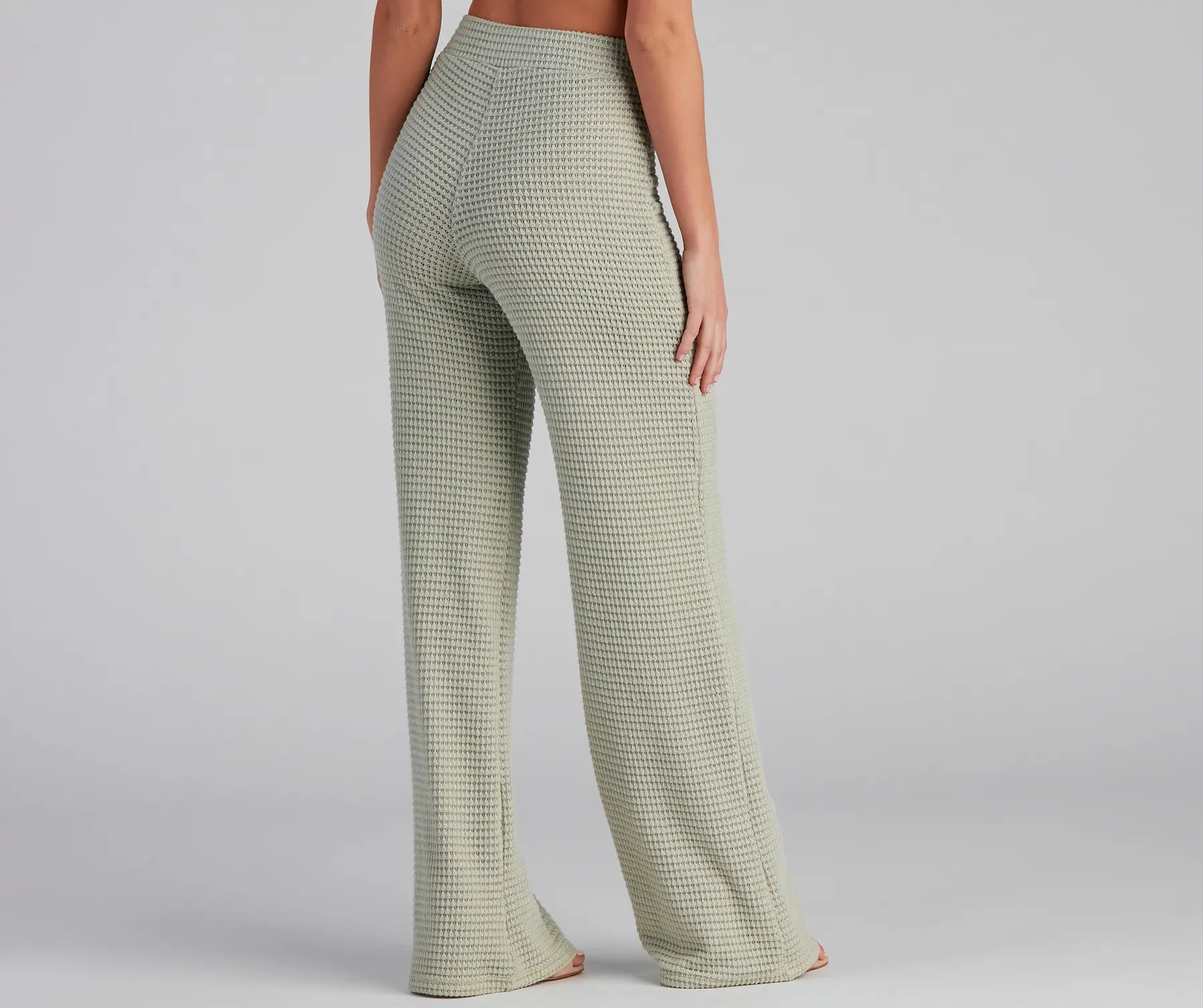 Trendy Textures High Waist Pants