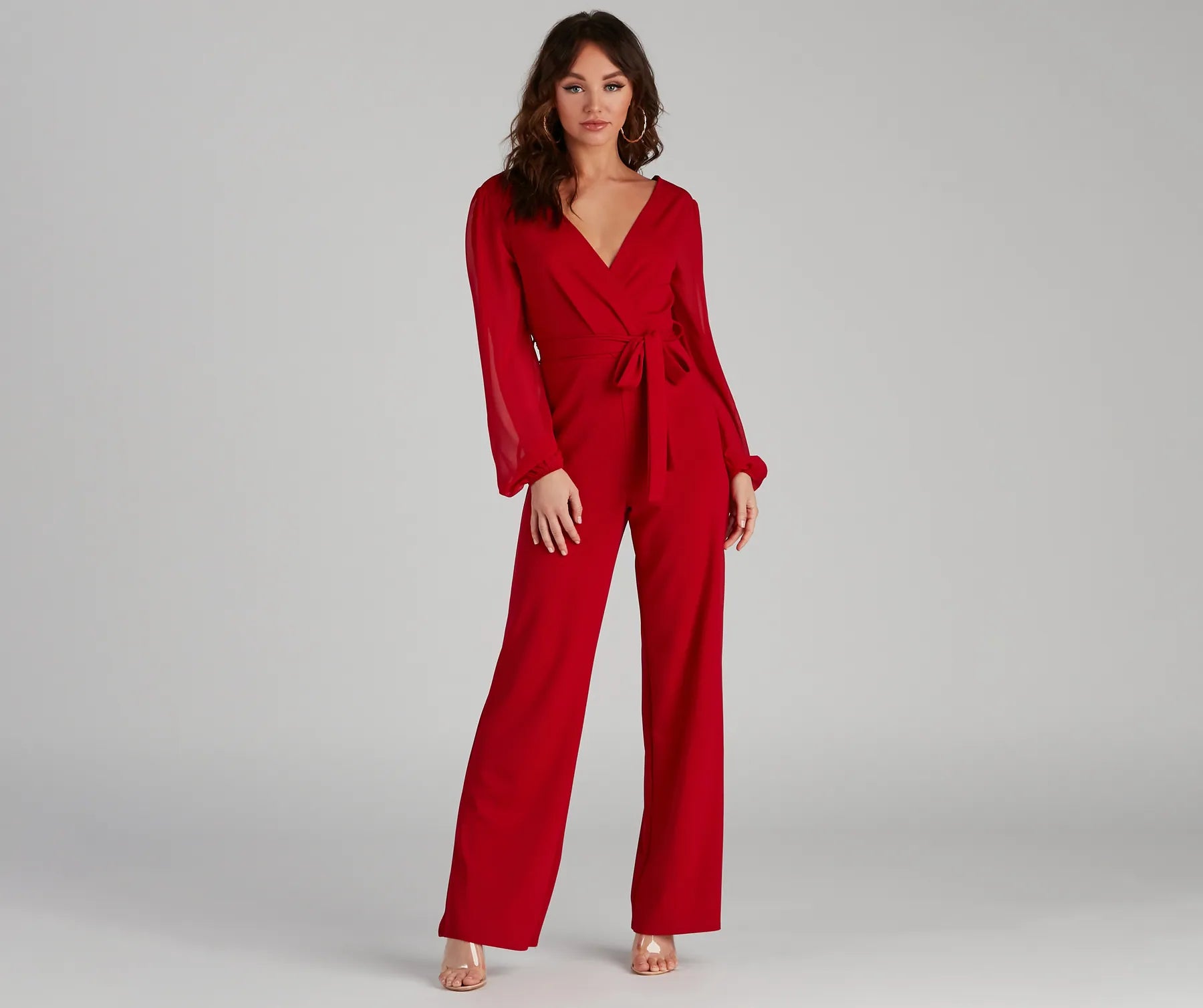 Perfectly Posh Tie-Waist Jumpsuit