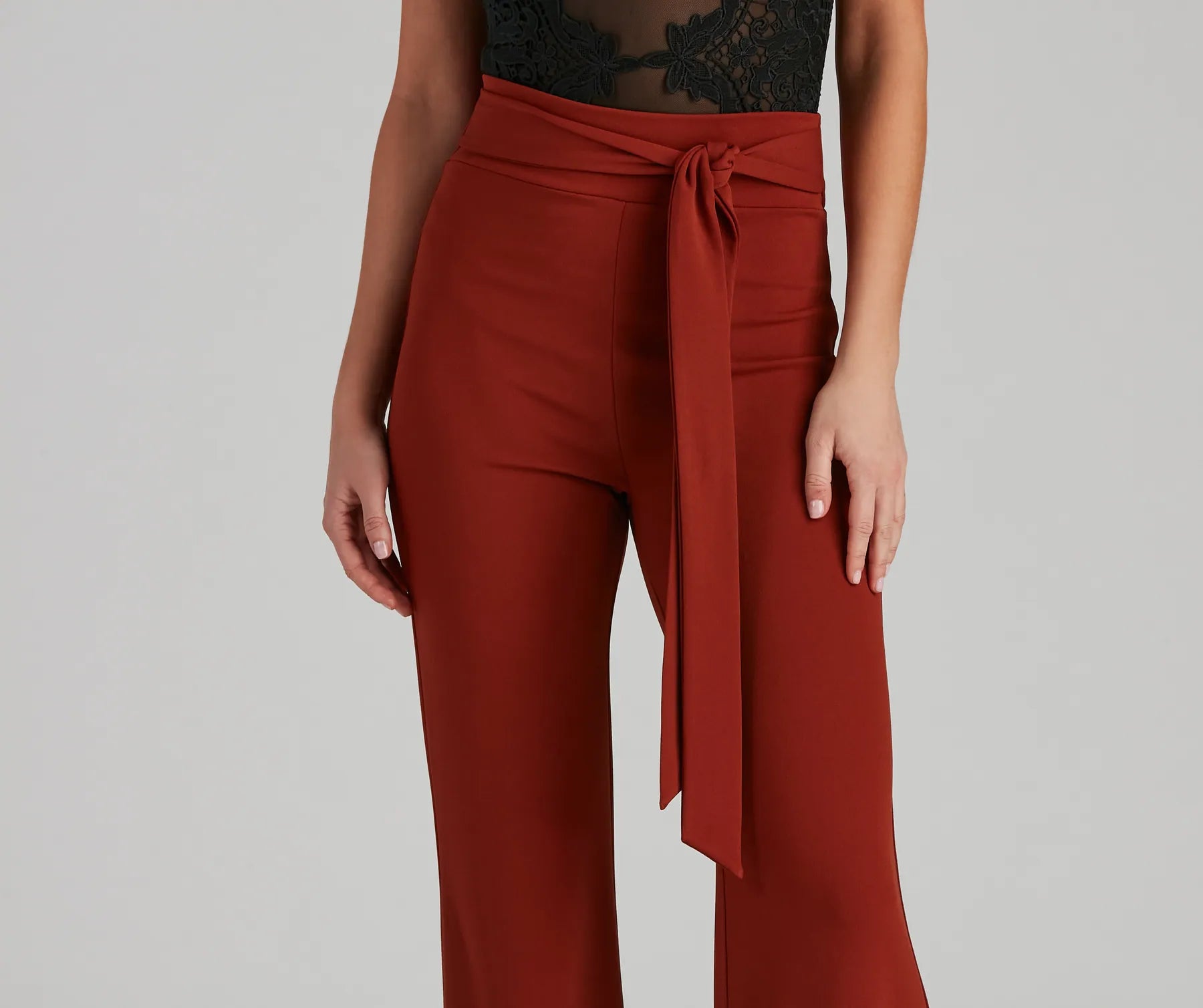Sealed With Style Tie-Waist Pants