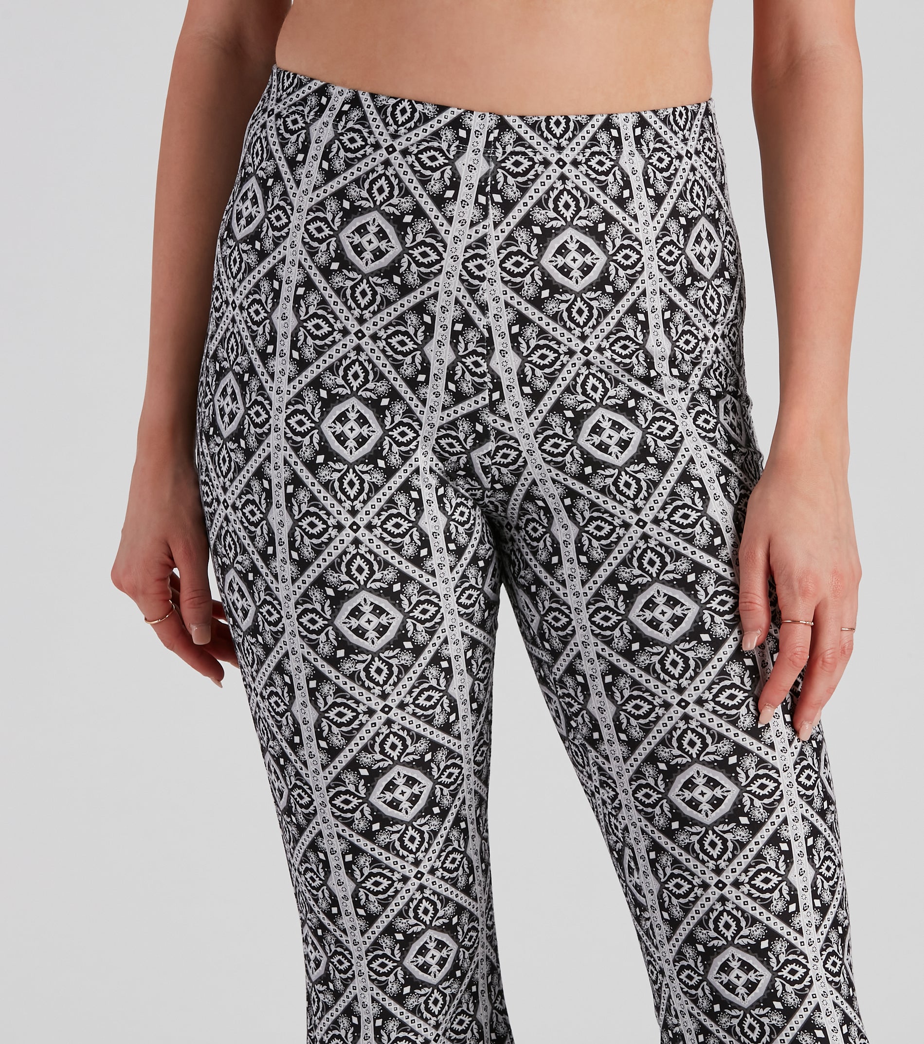 Kaleidoscope Boho Flare Pants
