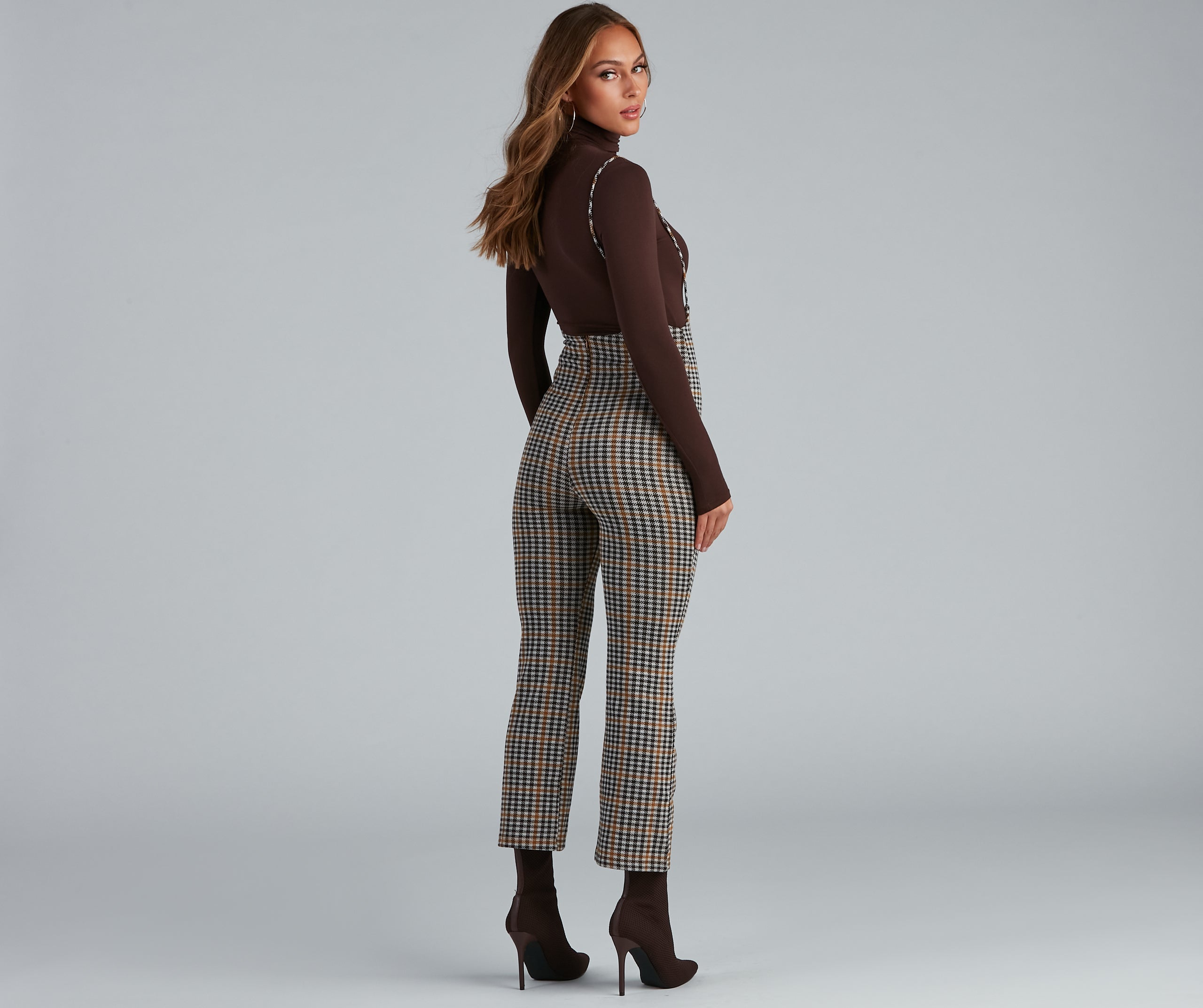 Perfectly Plaid Suspender Pants