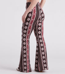 Here Comes The Sun Striped Flare Pants