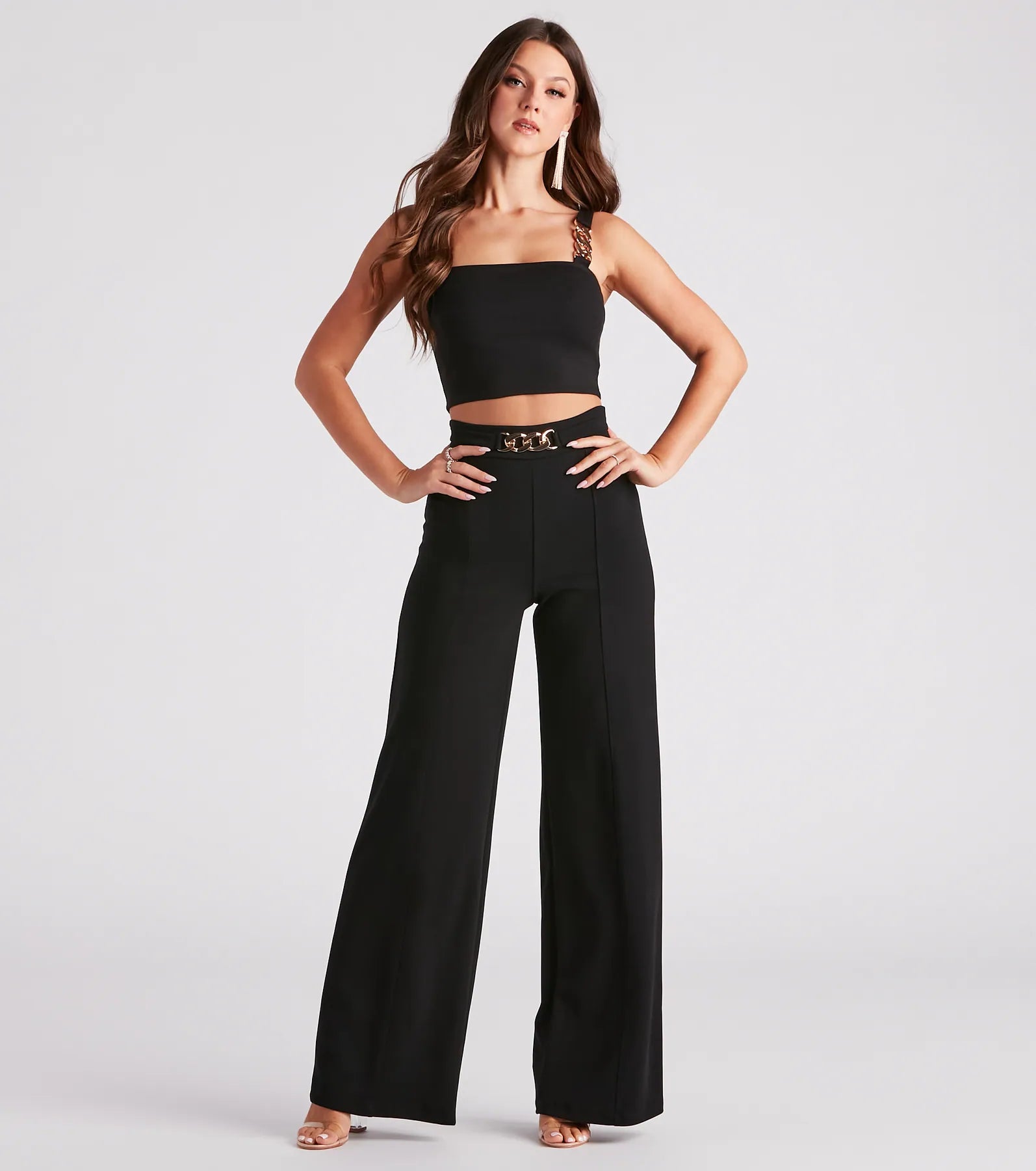Forever Linked Chain Wide Leg Pants
