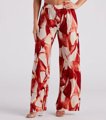 Island Time Floral Wide-Leg Pants