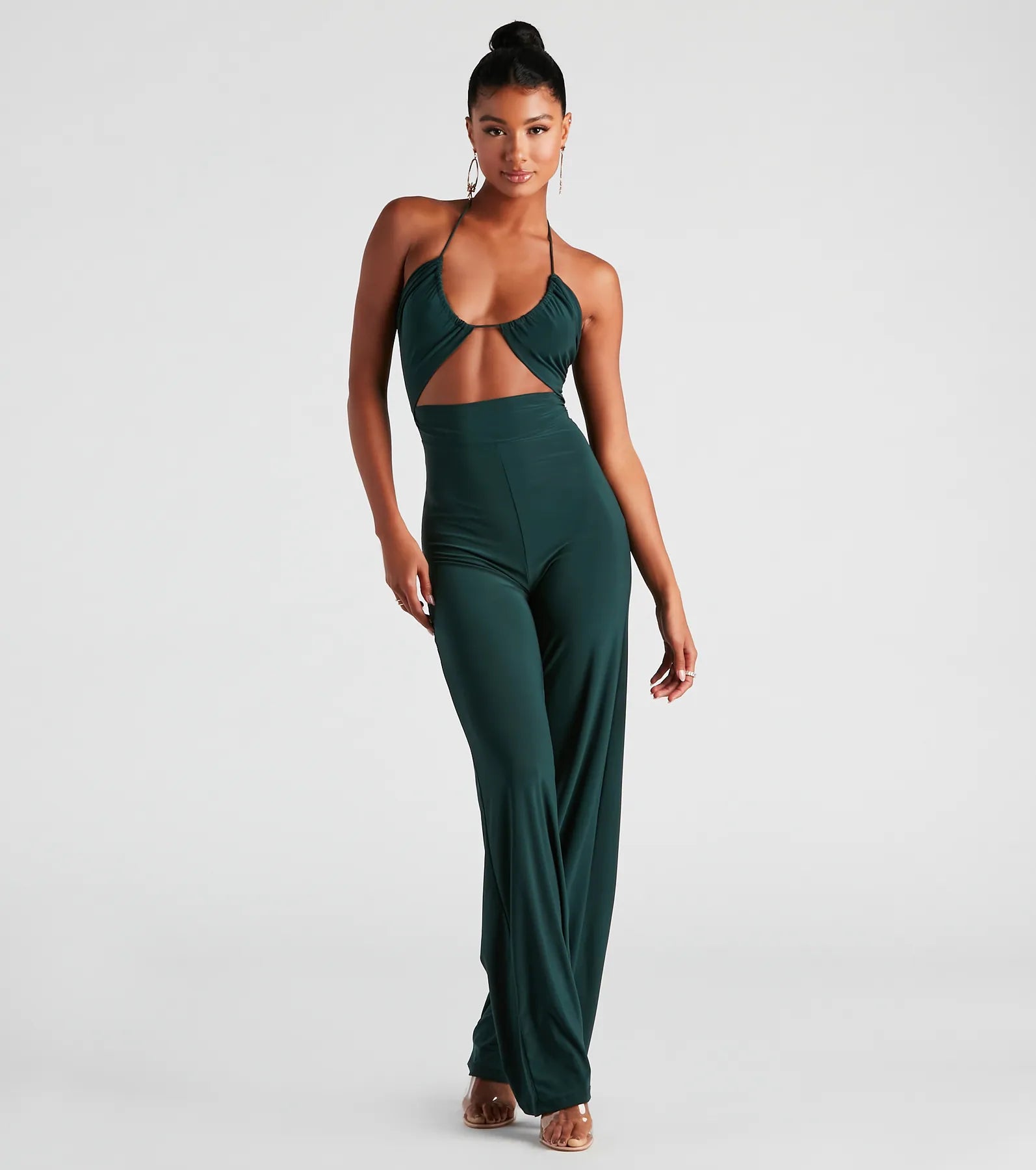 Sleek And Sultry Halter Jumpsuit