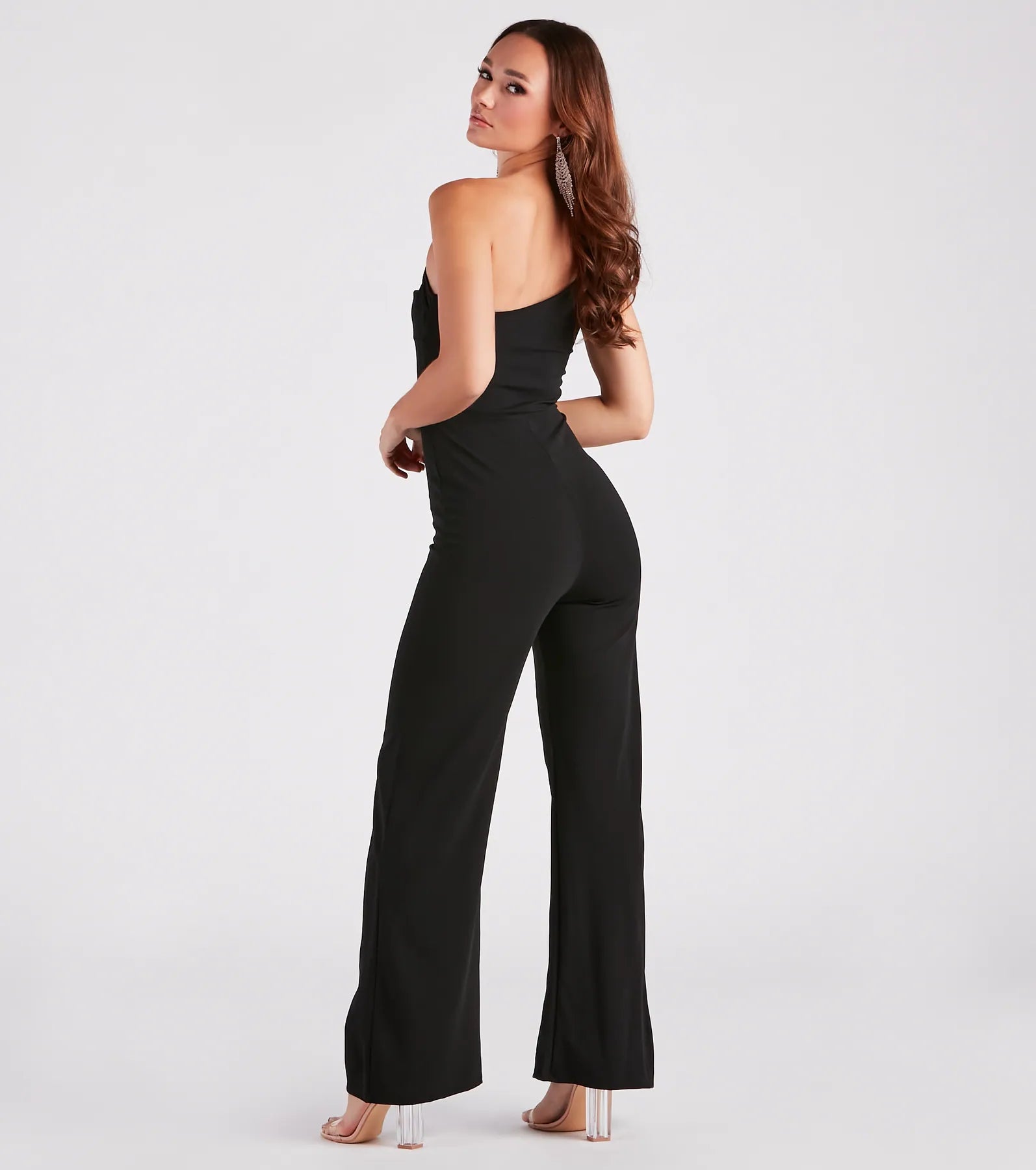 Chic Night Out One-Shoulder Jumpsuit