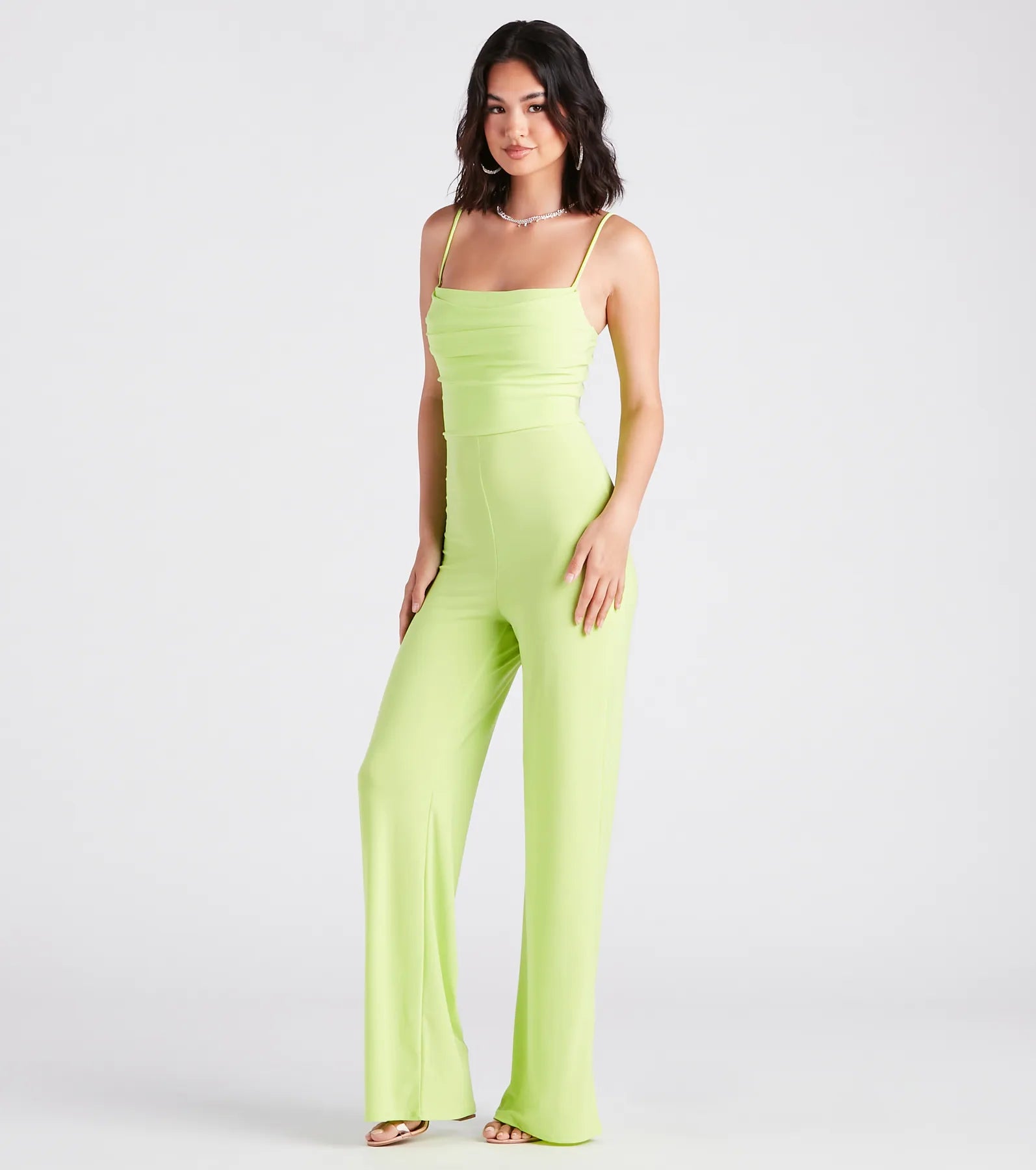 Electric Nights Sleeveless Wide-Leg Jumpsuit