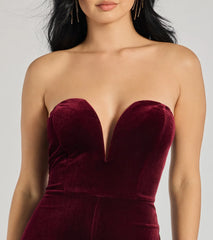 The Glam Factor Sleeveless Velvet Jumpsuit