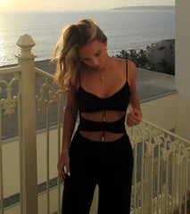 Double Take Wide-Leg Cutout Jumpsuit