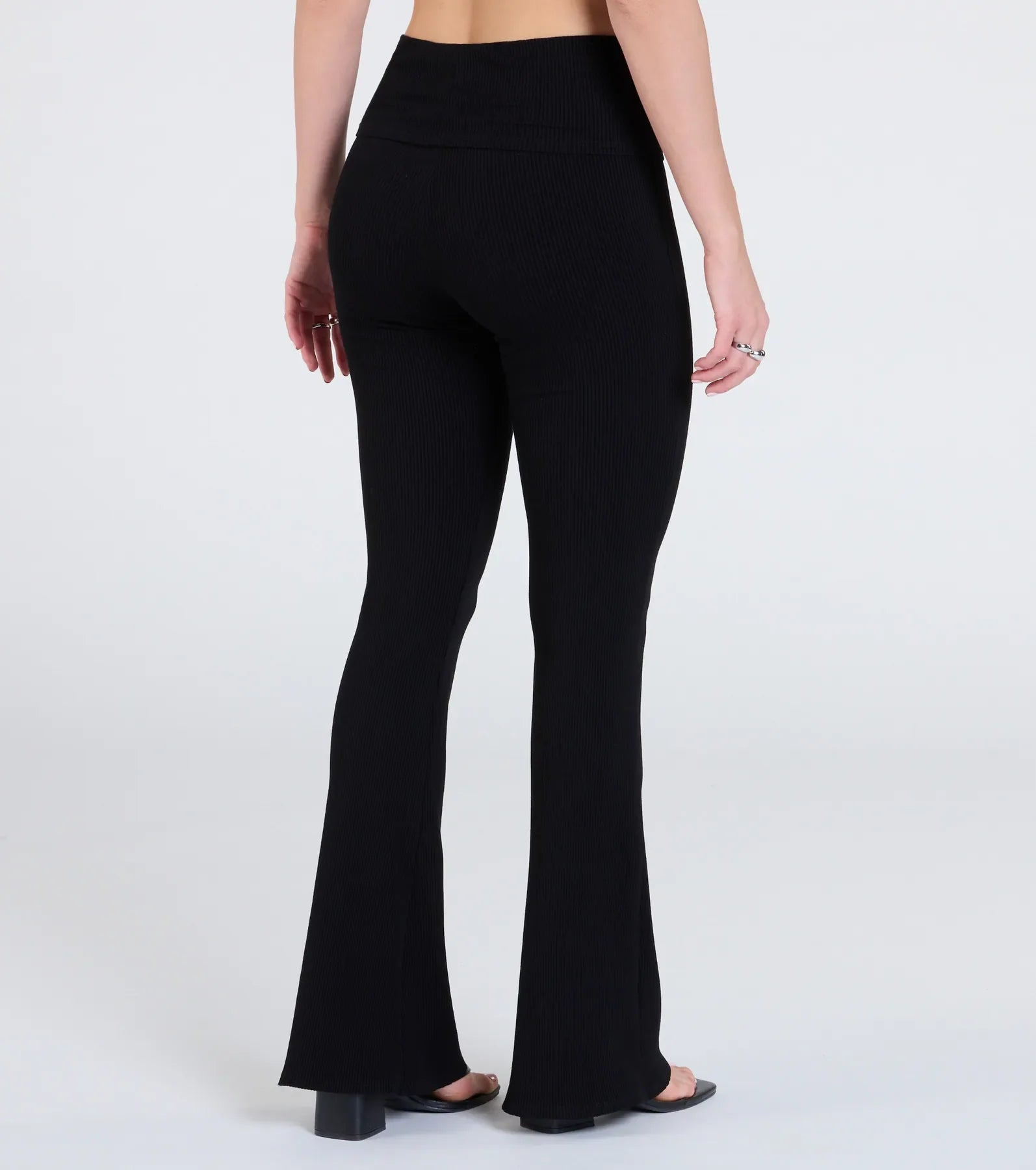 At Your Leisure Mid-Rise Flare Pants
