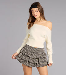 Check Me Out Ruffle Mini Skort