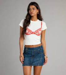 Falling For Denim Mini Skirt