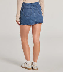 Casual Vibes High Waist Denim Mini Skirt