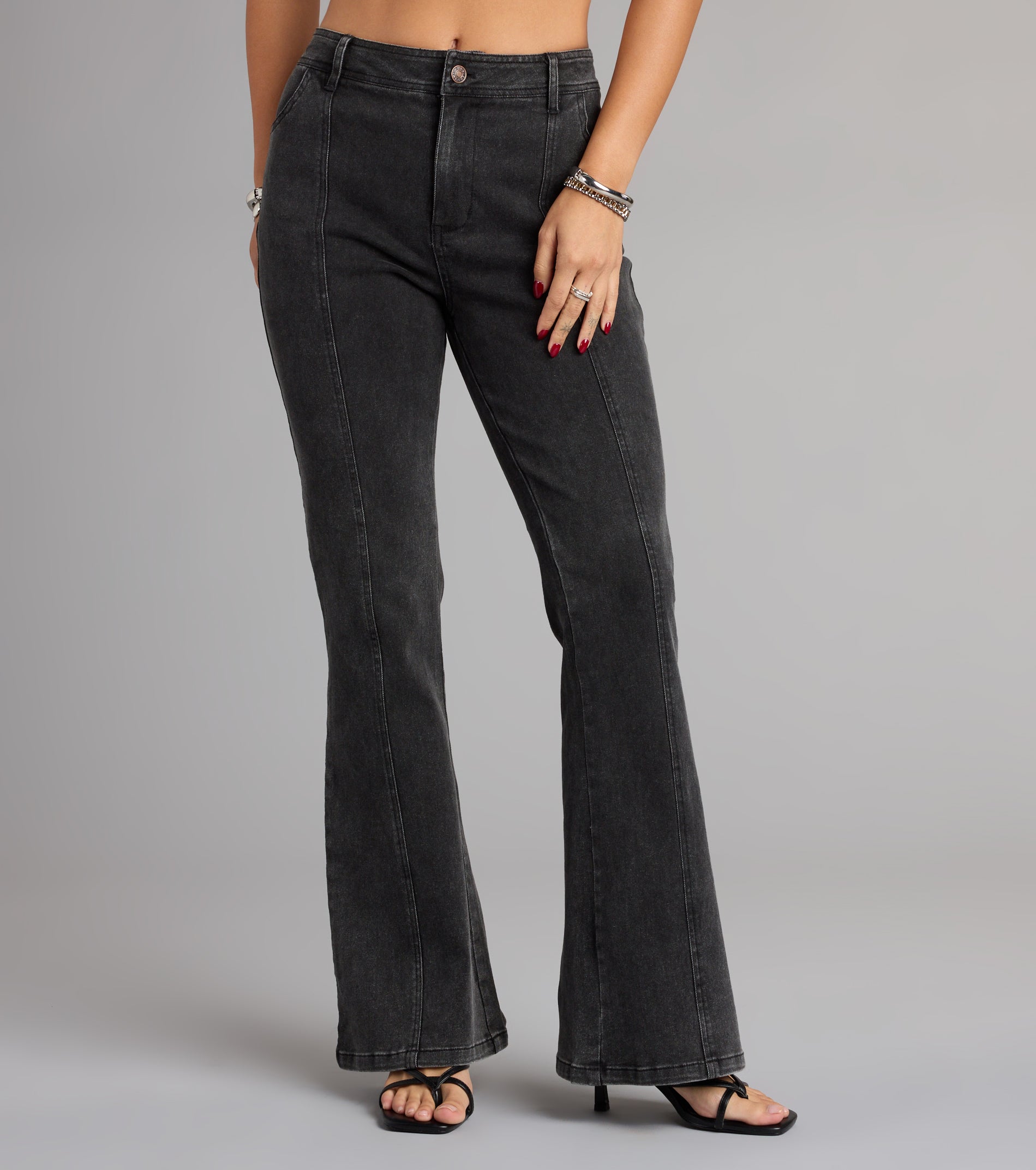 Wild Star Cheetah Mid-Rise Denim Jeans