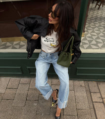 Whole Vibe Mid-Rise Barrel Denim Jeans