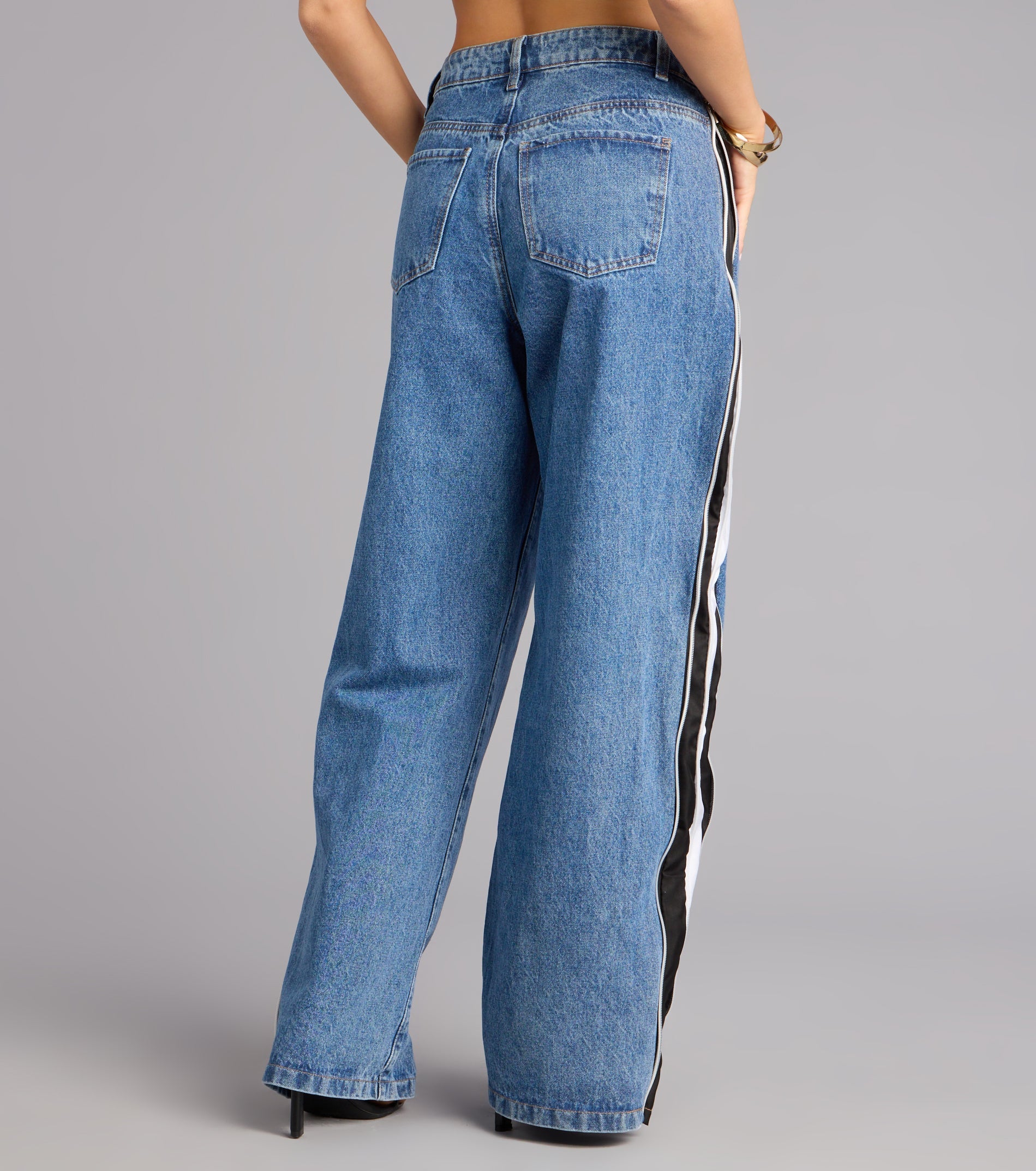 Street Circuit High-Rise Wide Leg Denim Jeans