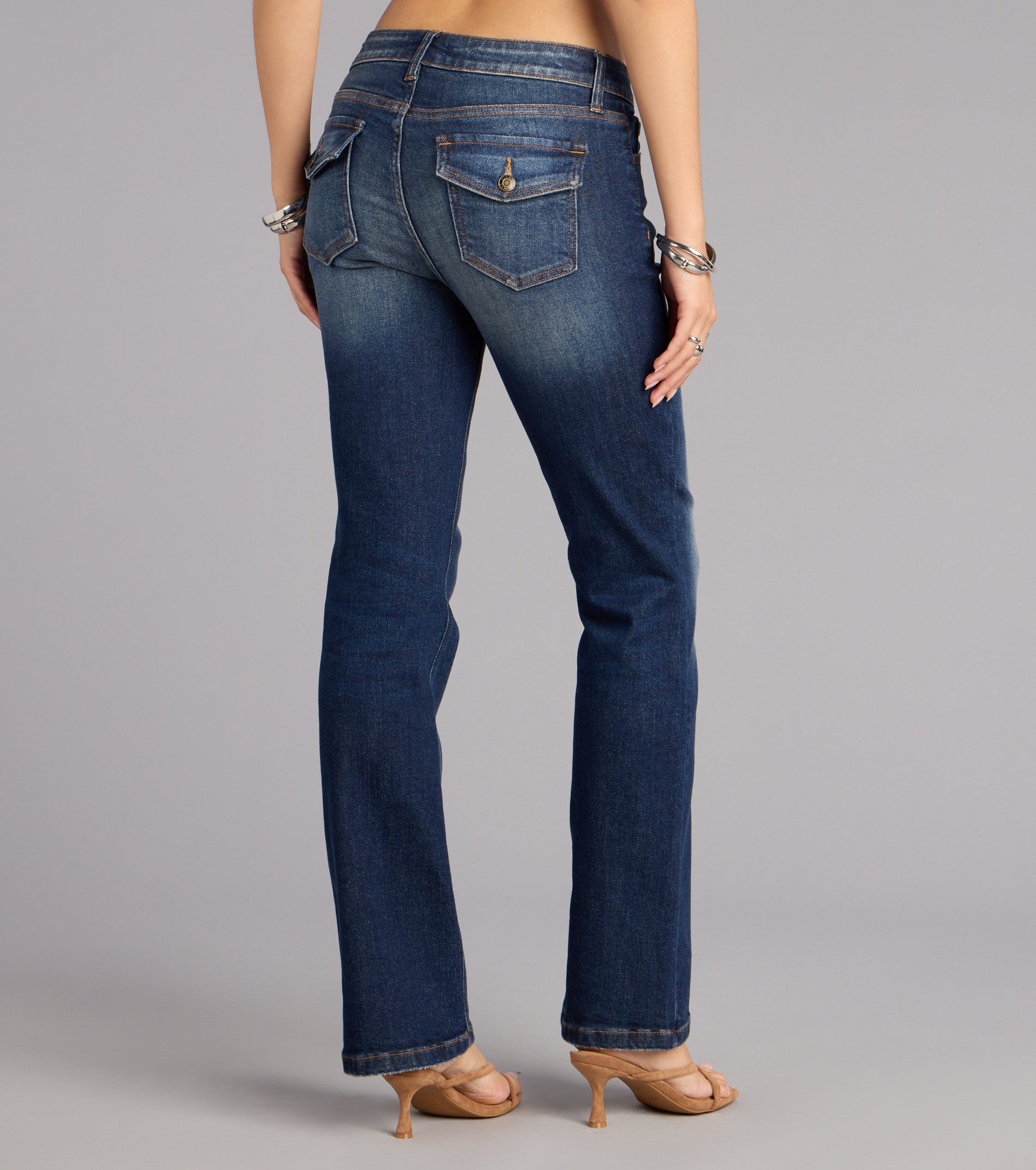Effortlessly Cool Mid-Rise Flare Jeans
