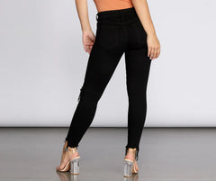 Josie Mid Rise Skinny Jeans