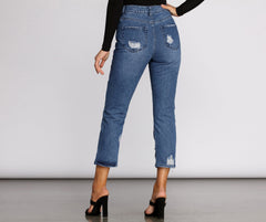High Rise Straight Leg Jeans