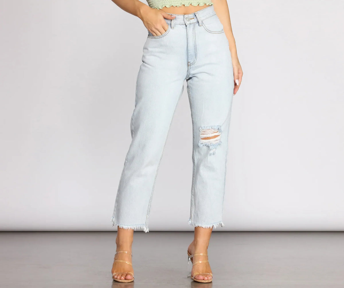 High Rise Cropped Jeans
