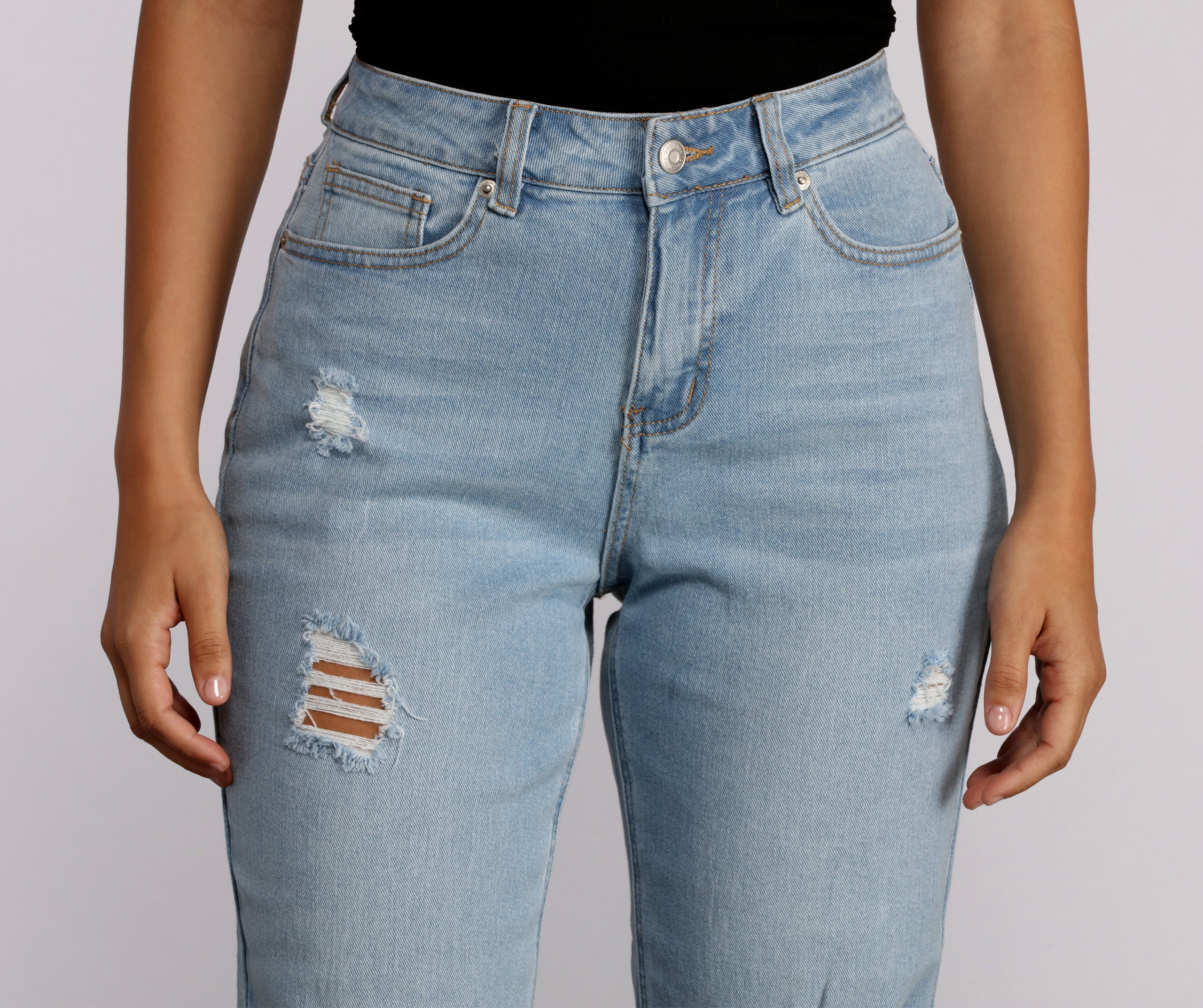 Casual Vibes High Waist Jeans
