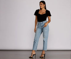 Casual Vibes High Waist Jeans