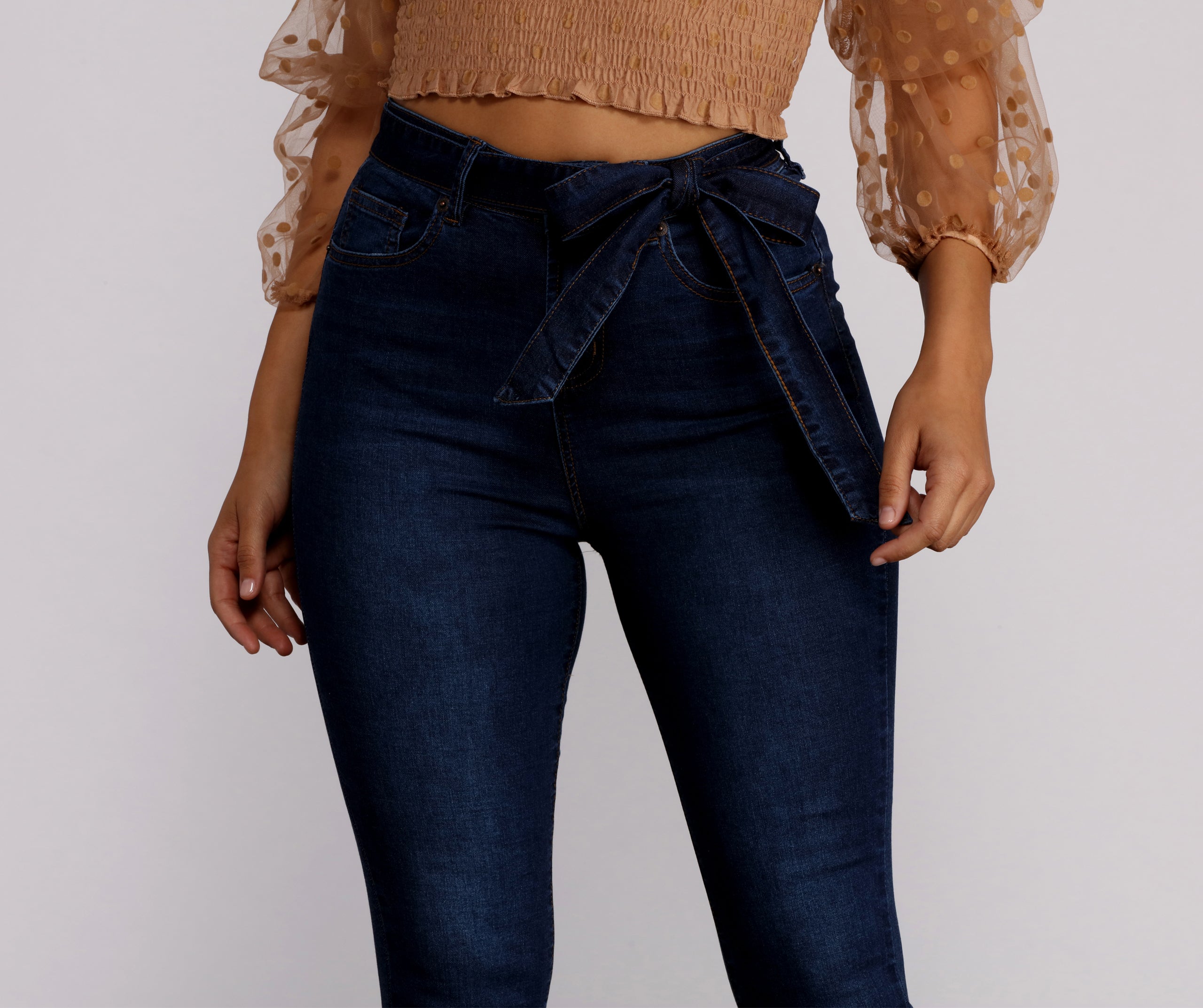 Tied To Chic Skinny Jeans