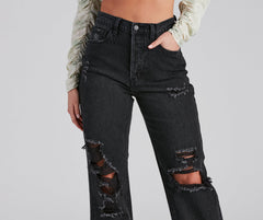 Distressed, But Well Dressed Boyfriend Jeans