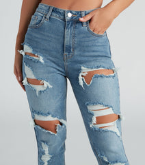Everyday Edgy Distressed Straight-Leg Jeans